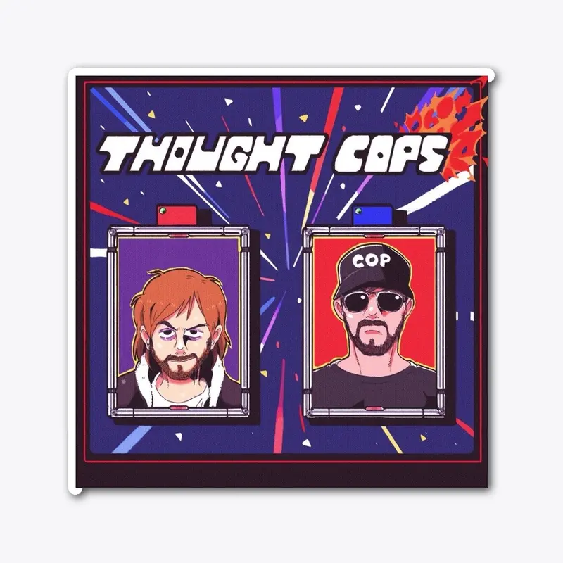 Thought Cops Logo Sticker